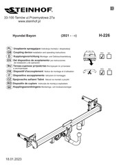 Steinhof H-226 Notice De Montage Et D'utilisation