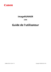 Canon imageRUNNER 2206 Guide De L'utilisateur