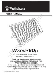 Westinghouse WSolar60p Manuel De L'utilisateur