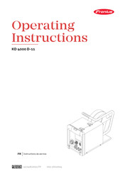 Fronius KD 4000 D-11 Instructions De Service