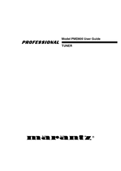 Marantz professional PMD800 Mode D'emploi