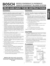 Bosch DHD805AUC Manuel D'instructions