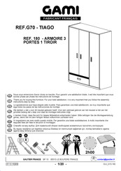 Gami TIAGO G70 180 Instructions De Montage