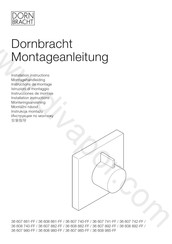 Dornbracht 607 740-FF Instructions De Montage