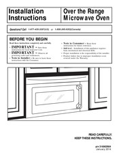 Frigidaire E30MH65QPS Instructions D'installation