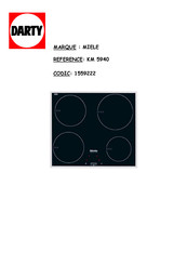 Miele KM 5950 Notice D'utilisation Et De Montage