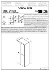 Dedeman DONON 2K3P Instructions D'assemblage