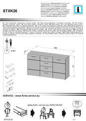 Forte STXK26 Notice De Montage