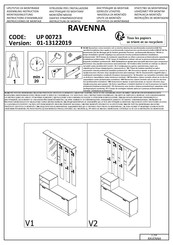 Dedeman RAVENNA UP 00723 Instructions D'assemblage