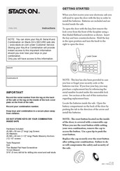 STACK-ON PWS-1555 Manuel D'instructions