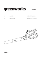 GreenWorks BLF341 Manuel D'opérateur