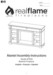 Real Flame Belford 7330E-W Instructions D'assemblage