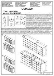 Dedeman LIVIA 200 UP 01090 Instructions D'assemblage