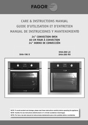 Fagor 5HA-200 RX Guide D'utilisation Et D'entretien