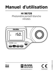 Hanna Instruments HI 96728 Manuel D'utilisation