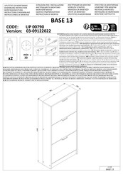 Forma Ideale BASE 13 UP 00790 Instructions D'assemblage