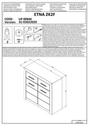 Dedeman ETNA 2K2F UP 00846 Instructions D'assemblage