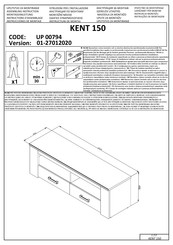 Forma Ideale KENT 150 UP 00794 Instructions D'assemblage