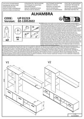 Dedeman ALHAMBRA UP 01219 Instructions D'assemblage