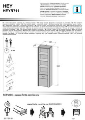 Forte HEY HEYR711 Notice De Montage