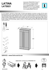 Forte LATINA LATS821 Notice De Montage