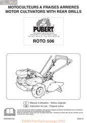 Pubert ROTO 506 Manuel D'utilisation