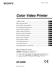 Sony UP-55MD Avant D'utiliser Cet Appareil