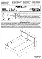 Dedeman VALENCIA 160 UP 01218 Instructions De Montage