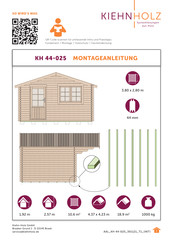 Kiehn-Holz KH 44 025 Instructions De Montage