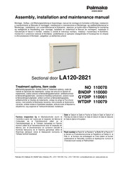 Lemeks Palmako LA120-2821 Assemblage, Manuel De Montage Et D'entretien