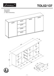 finori TOLEDO TOL52/137 Instructions De Montage