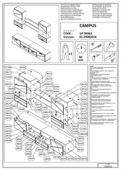 Dedeman CAMPUS UP 00362 Instructions D'assemblage