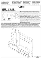 sconto FLORES UP 01135 Instructions D'assemblage