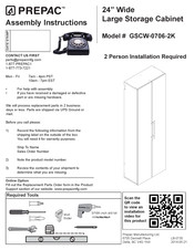 Prepac GSCW-0706-2K Mode D'emploi