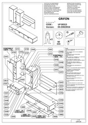 Dedeman GRIFON UP 00315 Instructions D'assemblage