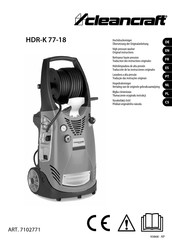 CleanCraft HDR-K 77-18 Traduction Des Instructions Originales