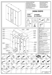 Dedeman HANA 5K2FO UP 00383 Instructions D'assemblage