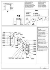 Dedeman JOY UP 00026 Instructions D'assemblage