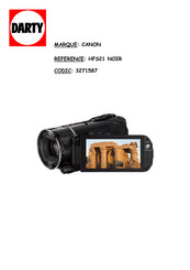 Canon LEGRIA HFS200 Manuel D'instructions