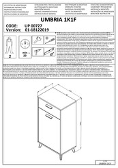 trendteam UMBRIA 1K1F UP 00727 Instructions D'assemblage