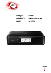 Canon TS8100 Serie Manuel En Ligne