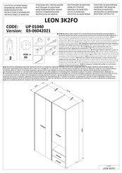 Forma Ideale LEON 3K2FO UP 01040 Instructions D'assemblage