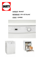 Brandt DFH 625 BLANC Guide D'utilisation