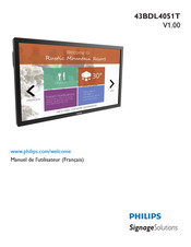 Philips 43BDL4051T Manuel De L'utilisateur