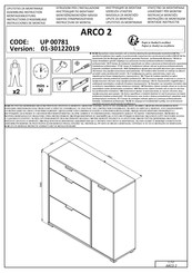 sconto ARCO 2 UP 00781 Instructions D'assemblage