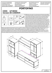 Dedeman PORTOFINO UP 00592 Instructions D'assemblage