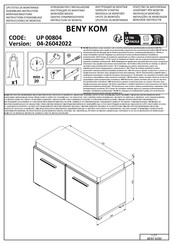 Dedeman UP 00804 Instructions D'assemblage