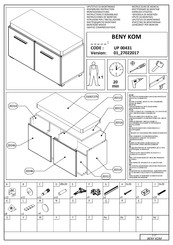 Dedeman BENY KOM Instructions D'assemblage