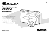 Casio EXILIM EX-Z850 Mode D'emploi