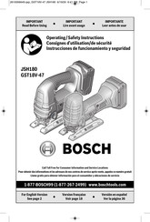 Bosch GST18V-47 Consignes D'utilisation/De Sécurité
